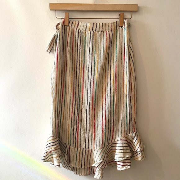 Tularosa Veronica rainbow stripe skirt medium NEW! - Picture 8 of 8